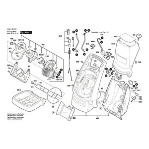 для измельчителя садового Bosch AXT RAPID 2000 230 V 3600H53501, деталировка 1