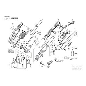 для сучкореза Bosch ASG 52 230 V 0600870003, деталировка 1