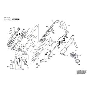 для сучкореза Bosch ASG 52 ACCU 230 V 0600871003, деталировка 1