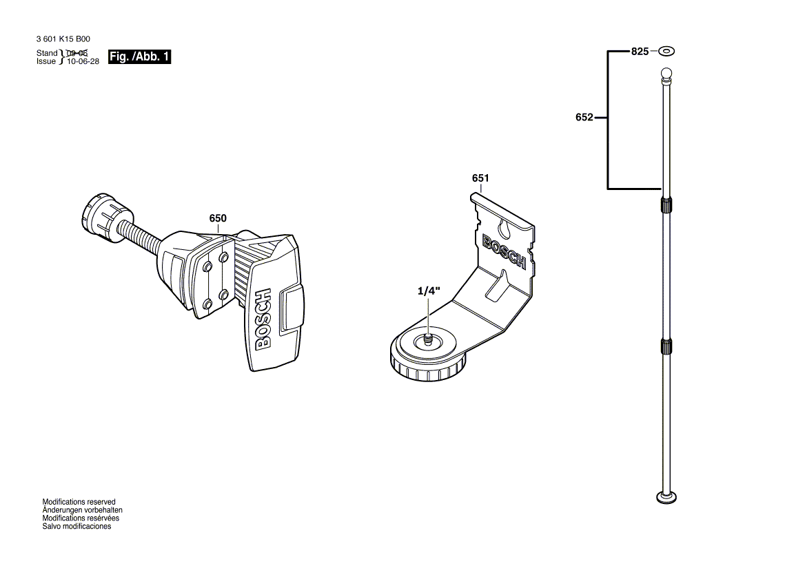 для сучкореза Bosch BT 350 3601K15B00, деталировка 1
