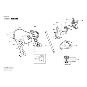 для триммера для травы Bosch ART 23 G 230 V 0600827003, деталировка 1