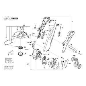 для триммера для травы Bosch ART 24 230 V 3600HA5800, деталировка 1