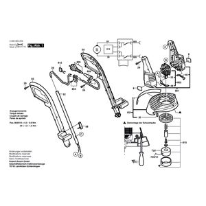 для триммера для травы Bosch ART 25 230 V 0600822203, деталировка 1