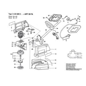 для триммера для травы Bosch ART 30 FA 230 V 0600820803, деталировка 1