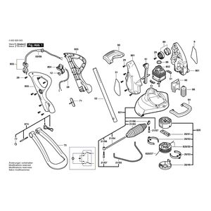 для триммера для травы Bosch ART 30 GSD 230 V 0600829003, деталировка 1