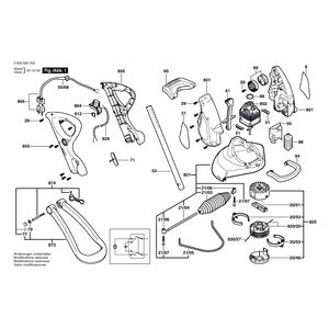 для триммера для травы Bosch ART 30 GSD 230 V 0600829203, деталировка 1