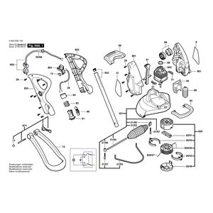 для триммера для травы Bosch ART 30 GSD V 230 V 0600829103, деталировка 1