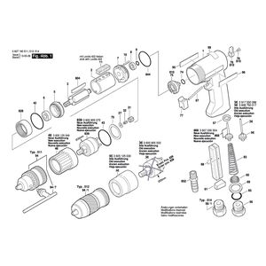 для дрели Bosch 320 WATT-SERIE 320 WATT- 0607160511, деталировка 1