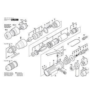 для дрели-шуруповерта Bosch 400 WATT-SERIE 400 WATT 0607161100, деталировка 1