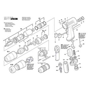 для дрели-шуруповерта Bosch 400 WATT-SERIE 400 WATT 0607161504, деталировка 1