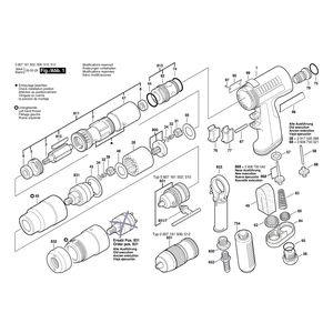 для дрели-шуруповерта Bosch 400 WATT-SERIE 400 WATT 0607161506, деталировка 1