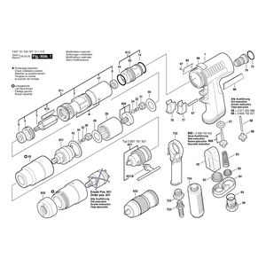 для дрели-шуруповерта Bosch 400 WATT-SERIE 400 WATT 0607161507, деталировка 1