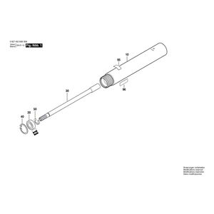 для промежуточного корпуса Bosch 550 WATT-SERIE 550 WATT 0607452608, деталировка 1