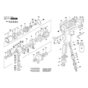 для импульсного гайковерта Bosch 250 WATT-SERIE 250 WATT 0607661509, деталировка 1