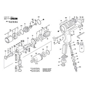 для импульсного гайковерта Bosch 300 WATT-SERIE 300 WATT 0607661507, деталировка 1