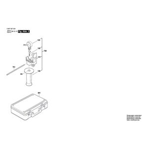 для перфоратора Bosch DBH 740 R 0607557501, деталировка 2