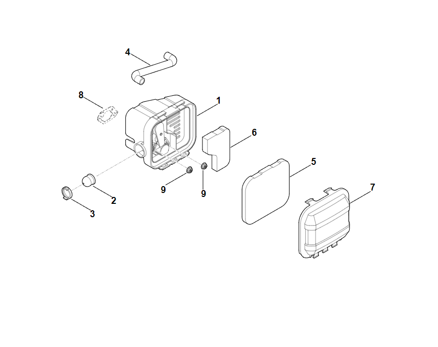 2 | B - Воздушный фильтр  MB 248.4 | EVC 200.0 (EVC200-0001) | Двигатель бензиновый