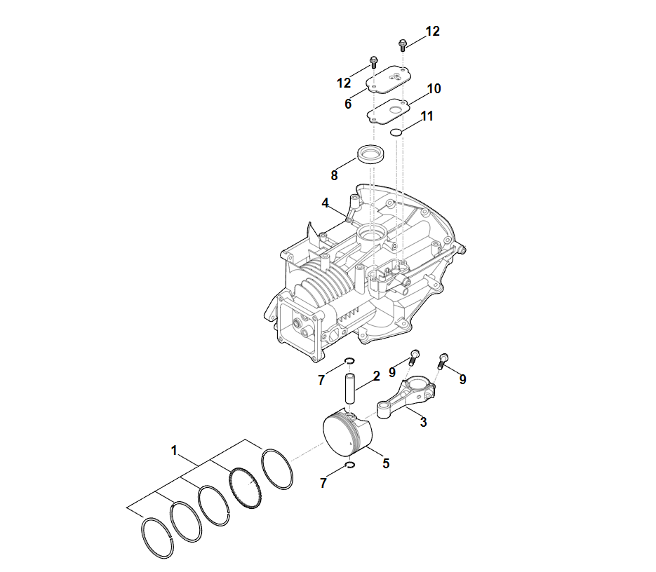 3 | C - Корпус вентилятора  MB 248.4 | EVC 200.0 (EVC200-0001) | Двигатель бензиновый