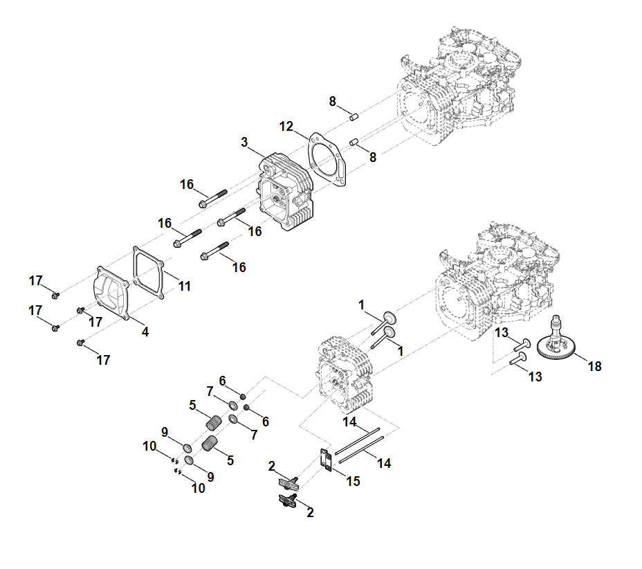 9 | I - Кулачковый вал, клапаны MR 4082.2 | EVC 4000.0 (EVC4000-0001)) | Двигатель бензиновый