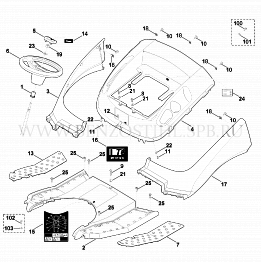 VIKING | Минитрактор-косилка | MT | MT 6112.0 C | Кожух
