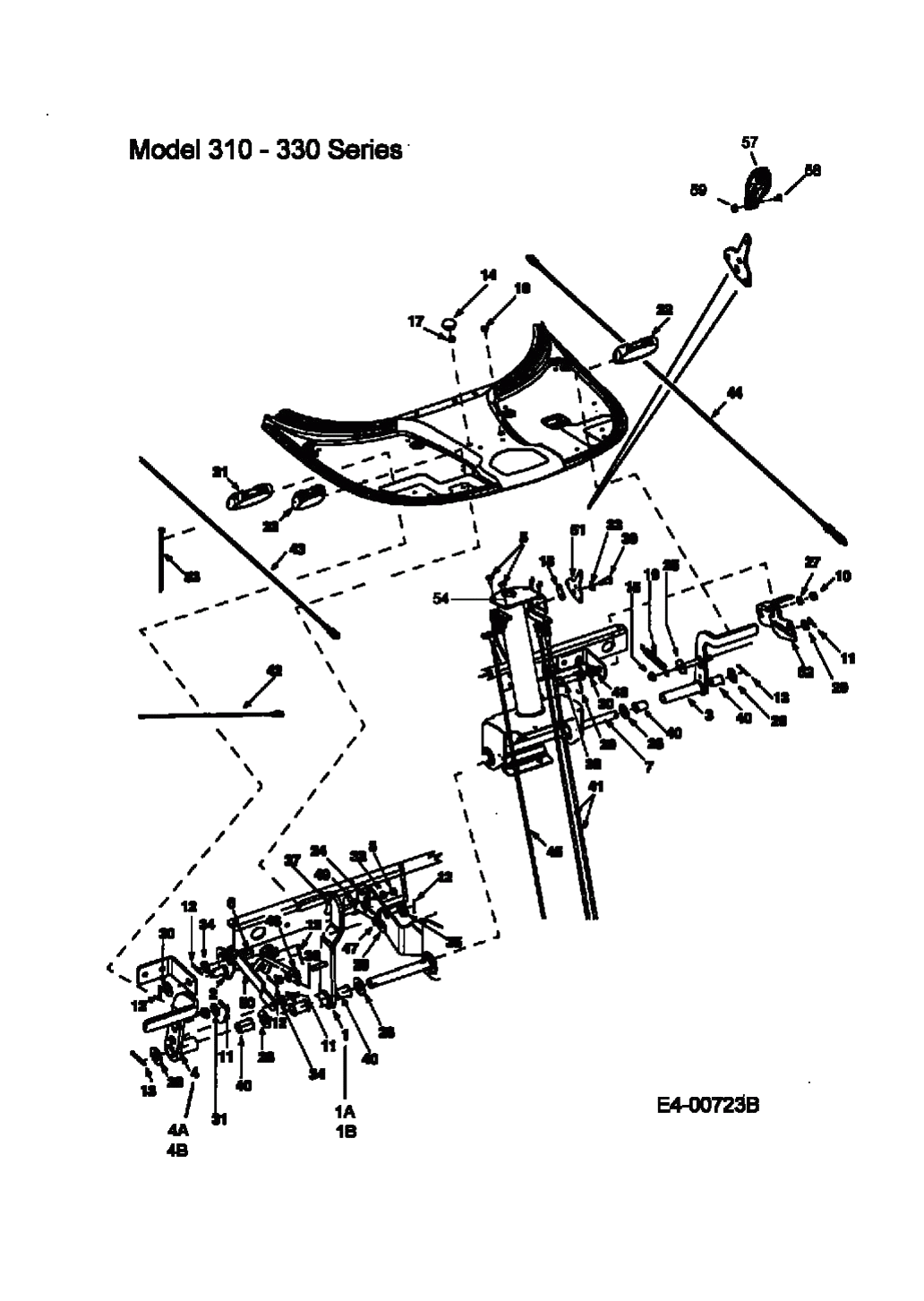 MTD Артикул 13A-310-678 (год выпуска 1998). Управление