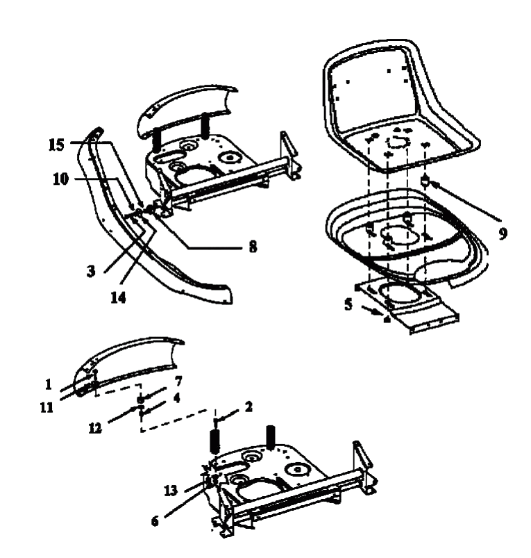 MTD Артикул 13A-320-678 (год выпуска 1998). Anti-vibration kit