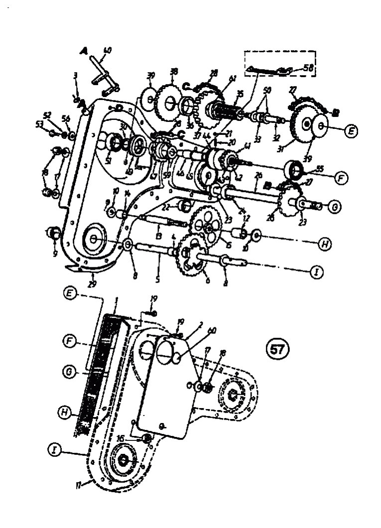MTD Артикул 21A-410A678 (год выпуска 1999). Коробка передач