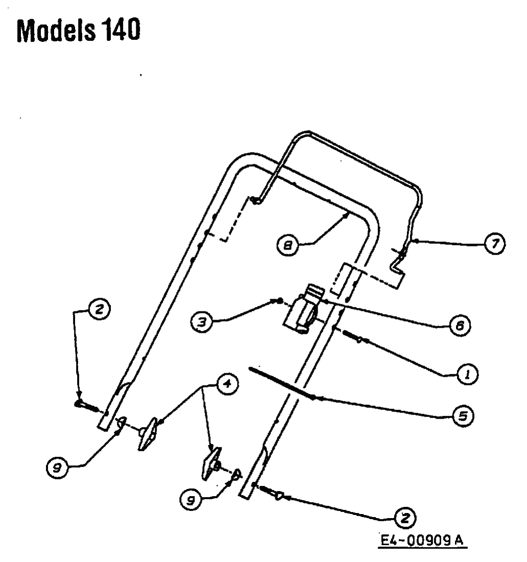 MTD Артикул 31A-150-678 (год выпуска 2001). Верхняя ручка