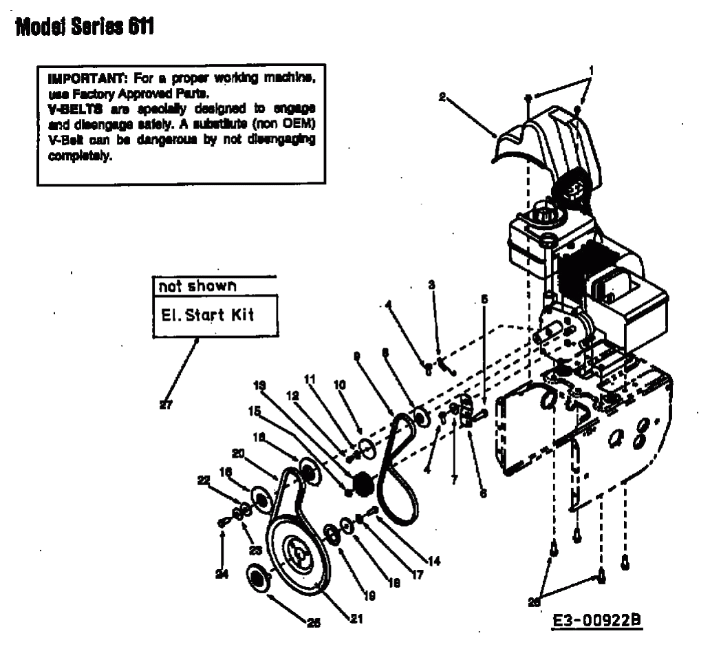 MTD Артикул 31A-611D678 (год выпуска 2000). Система привода, фрезерный диск