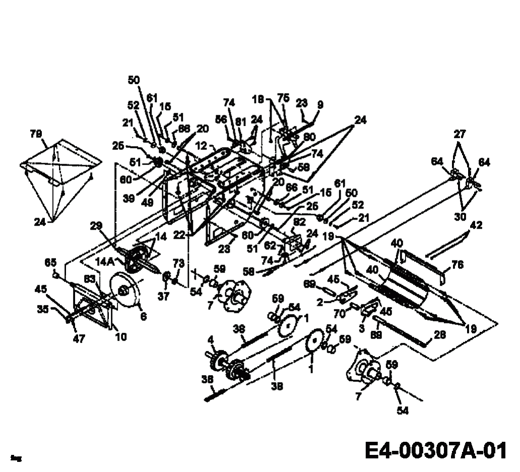 MTD Артикул 31AE740F678 (год выпуска 1998). Привод