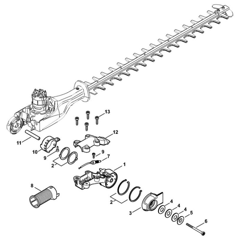 4 | Шарнир | HLA 65 | Аккумуляторные секаторы STIHL