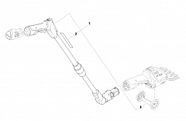 1 | Корпус рукоятки - Защитное прикрытие | HLA 85 | Аккумуляторные секаторы STIHL