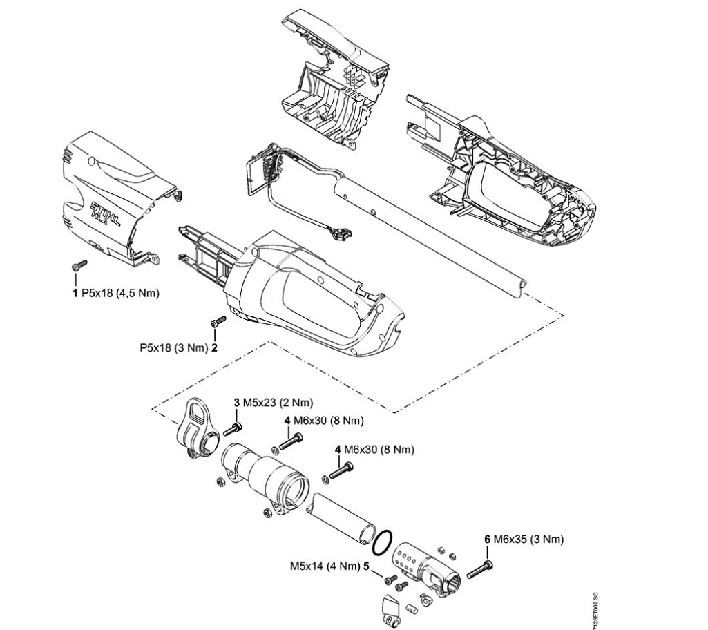 10 | Момент затяжки | HLA 85 | Аккумуляторные секаторы STIHL