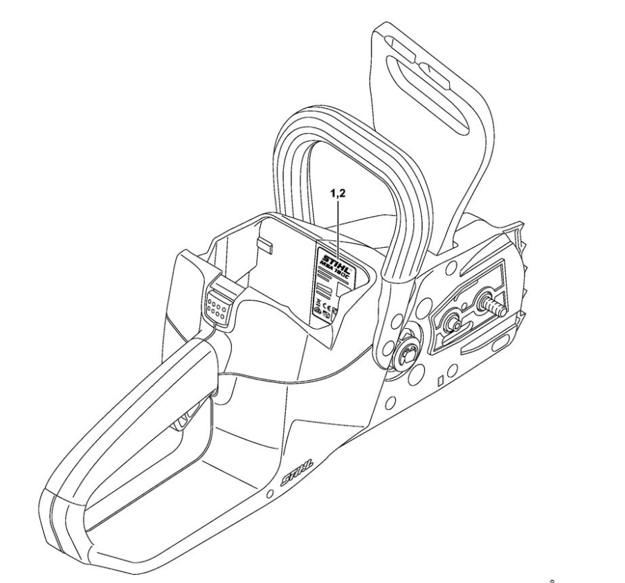 3 | Заводской номер агрегата | MSA 120 C-B |Аккумуляторная пила STIHL