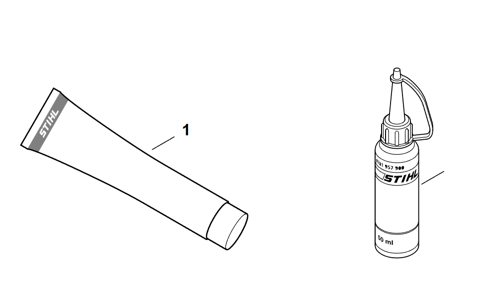 5 | Различные смазочные материалы и консистентные смазки | MSA 161 T |Аккумуляторная пила STIHL