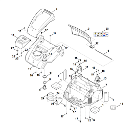 2 | B - Корпус | RLA 240.0 |Аккумуляторный аэратор STIHL