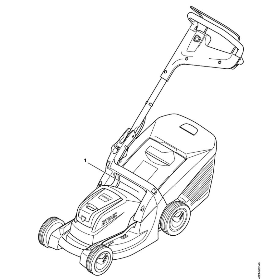 8 | Заводской номер агрегата | RMA 410 C | Аккумуляторная газонокосилка STIHL