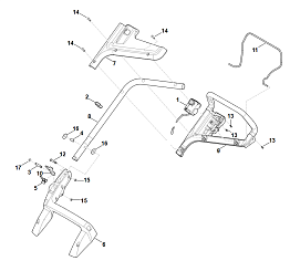 1 | A - Руль | RMA 443.0 C | Аккумуляторная газонокосилка STIHL