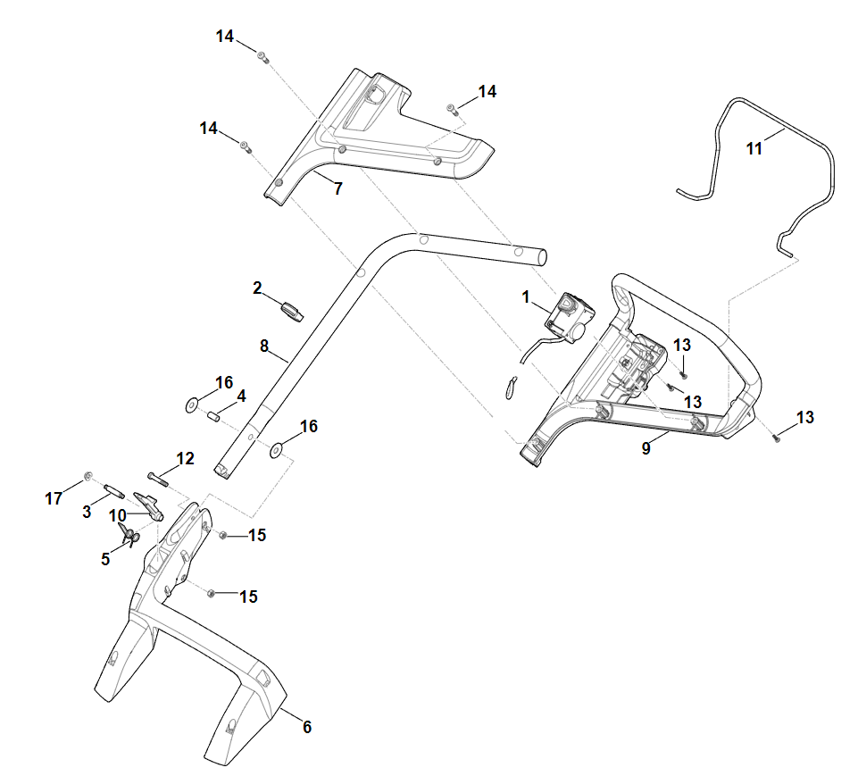 1 | A - Руль | RMA 443.0 C | Аккумуляторная газонокосилка STIHL