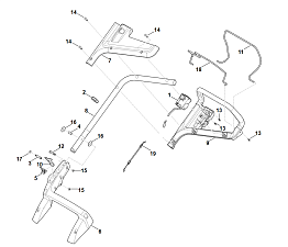 1 | A - Руль | RMA 448.1 TC | Аккумуляторная газонокосилка STIHL