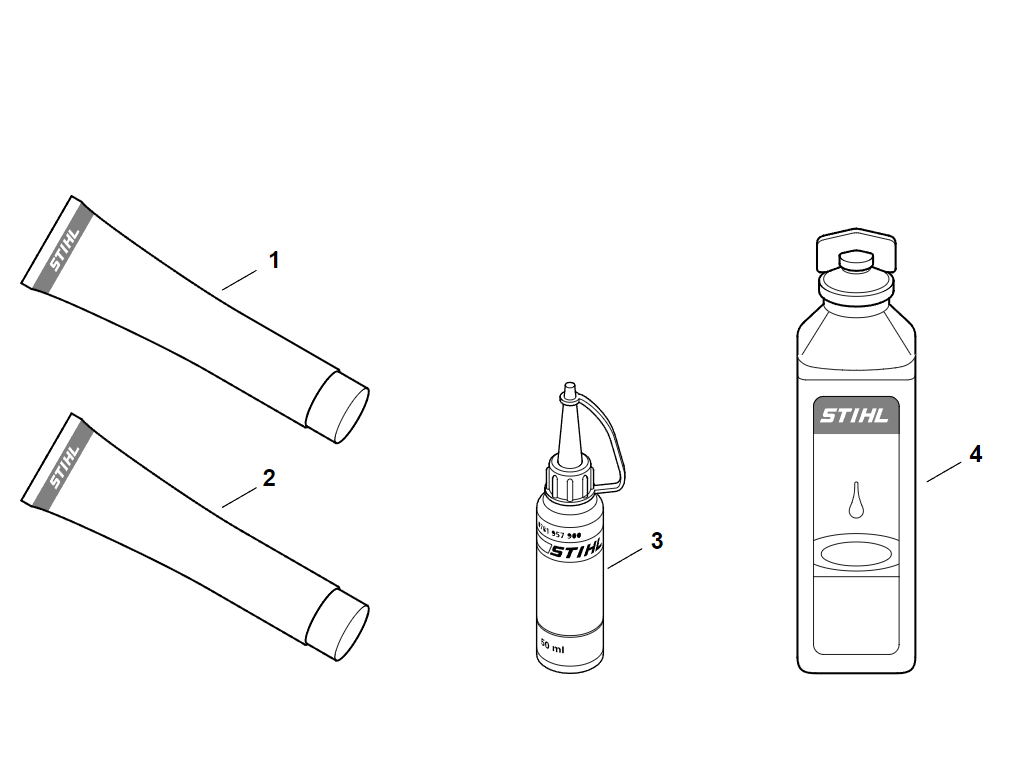 11 | Различные смазочные материалы и консистентные смазки | Бензиномоторные пилы MS 194 T | MS 194 TC  STIHL