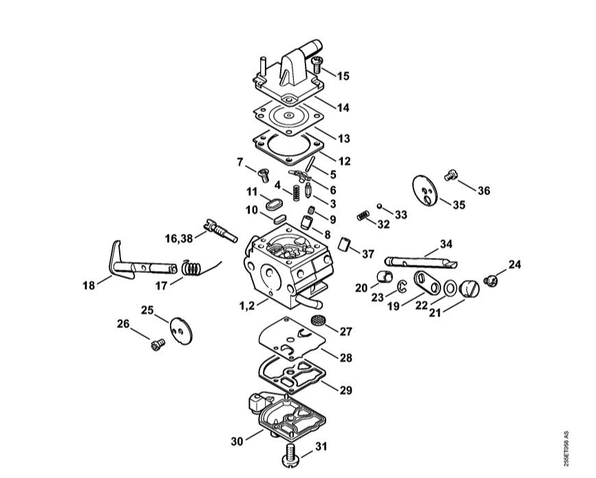 7 | Карбюратор C1Q-S51, C1Q-S36 | FS 300 | Мотокоса STIHL