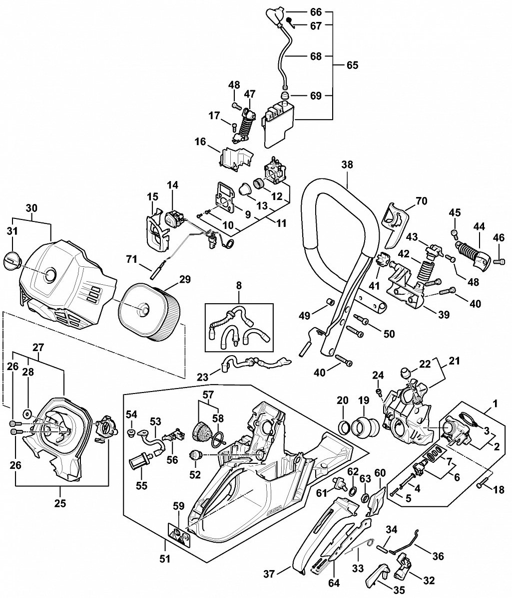 КАРБЮРАТОР C1Q-S66 (2002) Stihl 