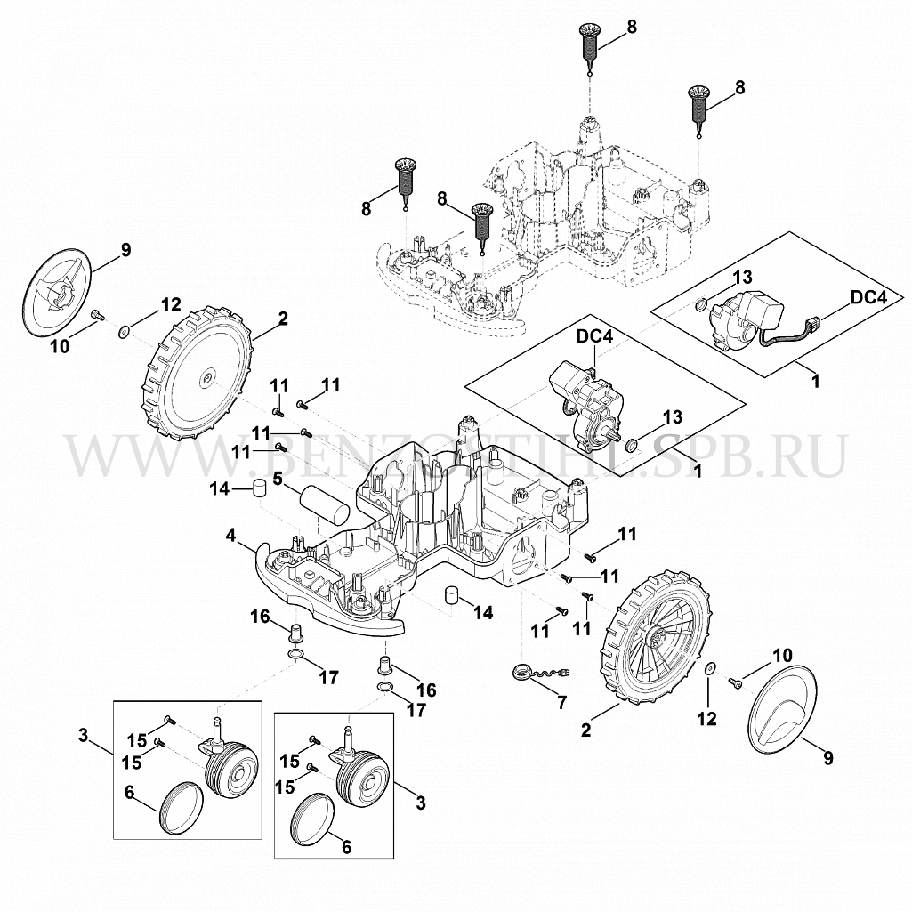 3 Робот-газонокосилка (Штиль) | RMI | RMI 422.0 |