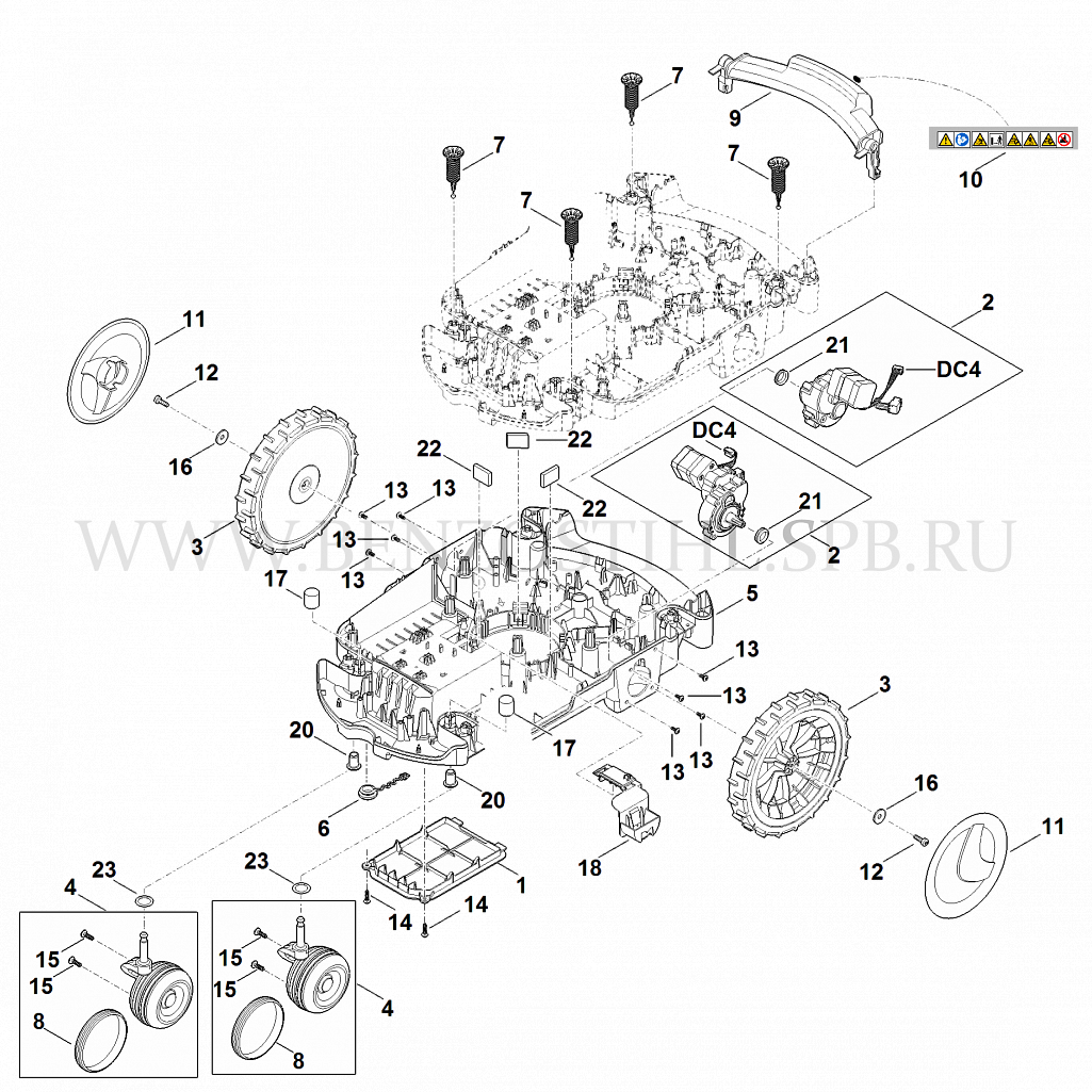 3 Робот-газонокосилка (Штиль) | RMI | RMI 632.0 P |