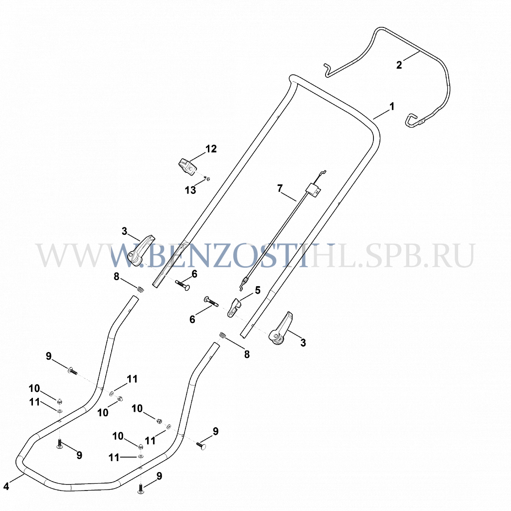 Газонокосилка (Stihl) | RM 2.0 R | Руль