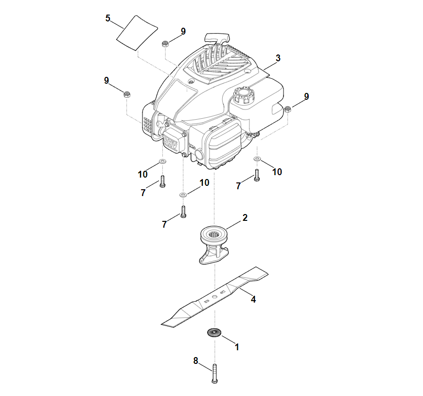 3 | C - Двигатель, нож | RM 2.1 R | Газонокосилка бензиновая STIHL