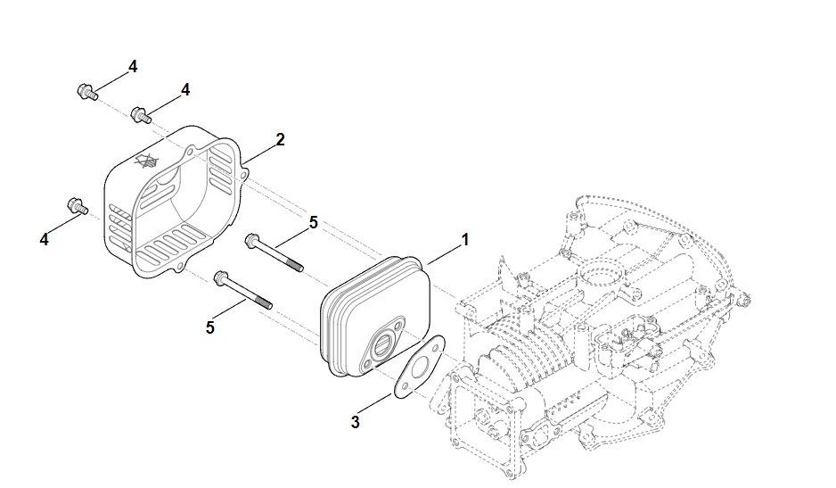 6 | F - Шумоглушитель RM 2.1 R | EVC 200.2 (EVC200-0003) | Двигатель бензиновый