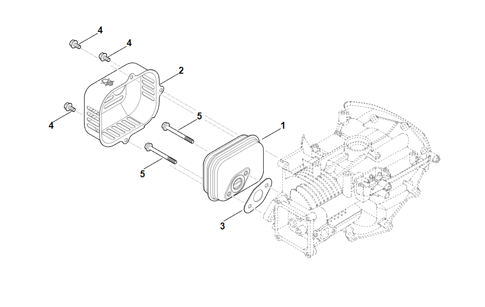  F - Шумоглушитель RM 248.0 | EVC 200.1 (EVC200-0002) | Двигатель бензиновый