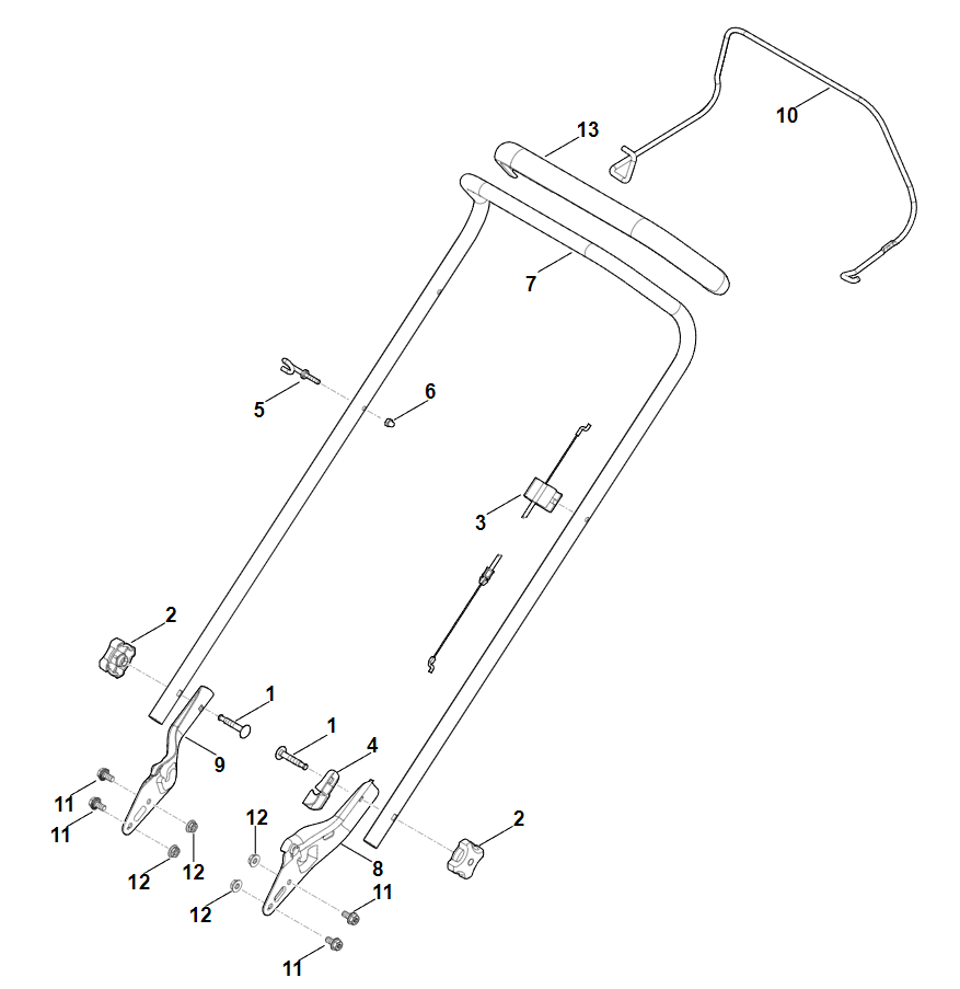 1 | A - Руль | RM 248.1 | Газонокосилка бензиновая STIHL